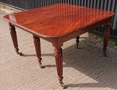 1820 Regency Mahogany Gillow Dining Table the carrier 27½d 14w 58h the table 49L 167½L 52w 28½h leaves are 24½ 24½ 24¼ 23¾ and 20¾ _7.JPG